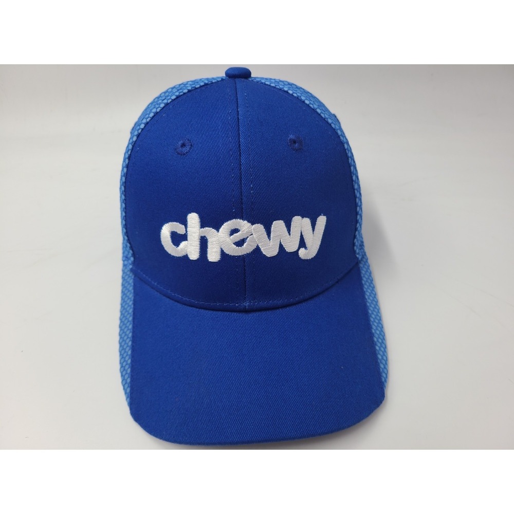 Chewy Pet Food & Supplies Adjustable (Fits Small) Hat Cap Animals Men Women Blue